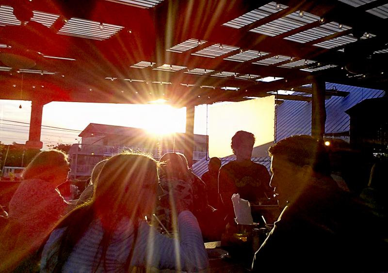 Rooftop dining is a way of life at the corner of Second Street and Wilmington Avenue. It started with Nancy Wolfe Wayson's Chez la Mer, and is now the new Azzurro Italian Oven & Bar. BOB YESBEK PHOTO